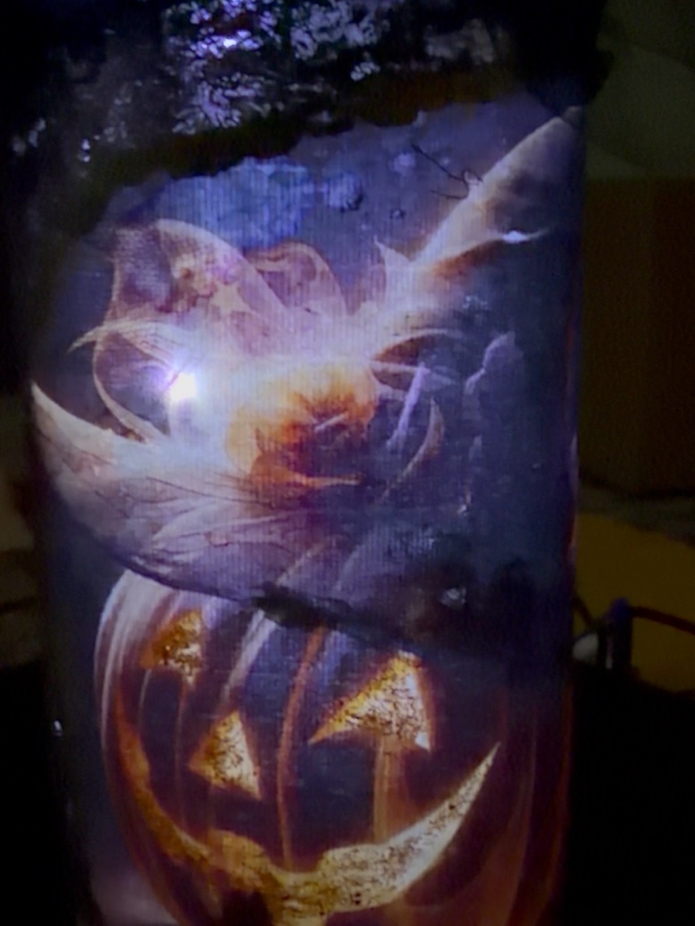 Polyjuice Potion Jack-O'-Lantern Candle with Witch Hat